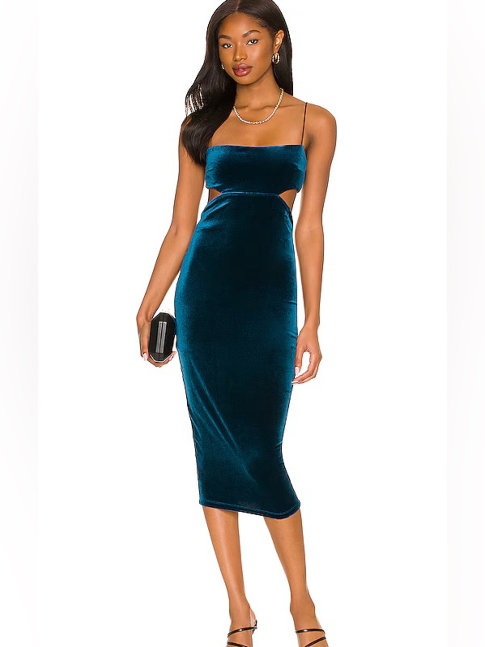 Nookie Dejavu Midi Dress in Teal